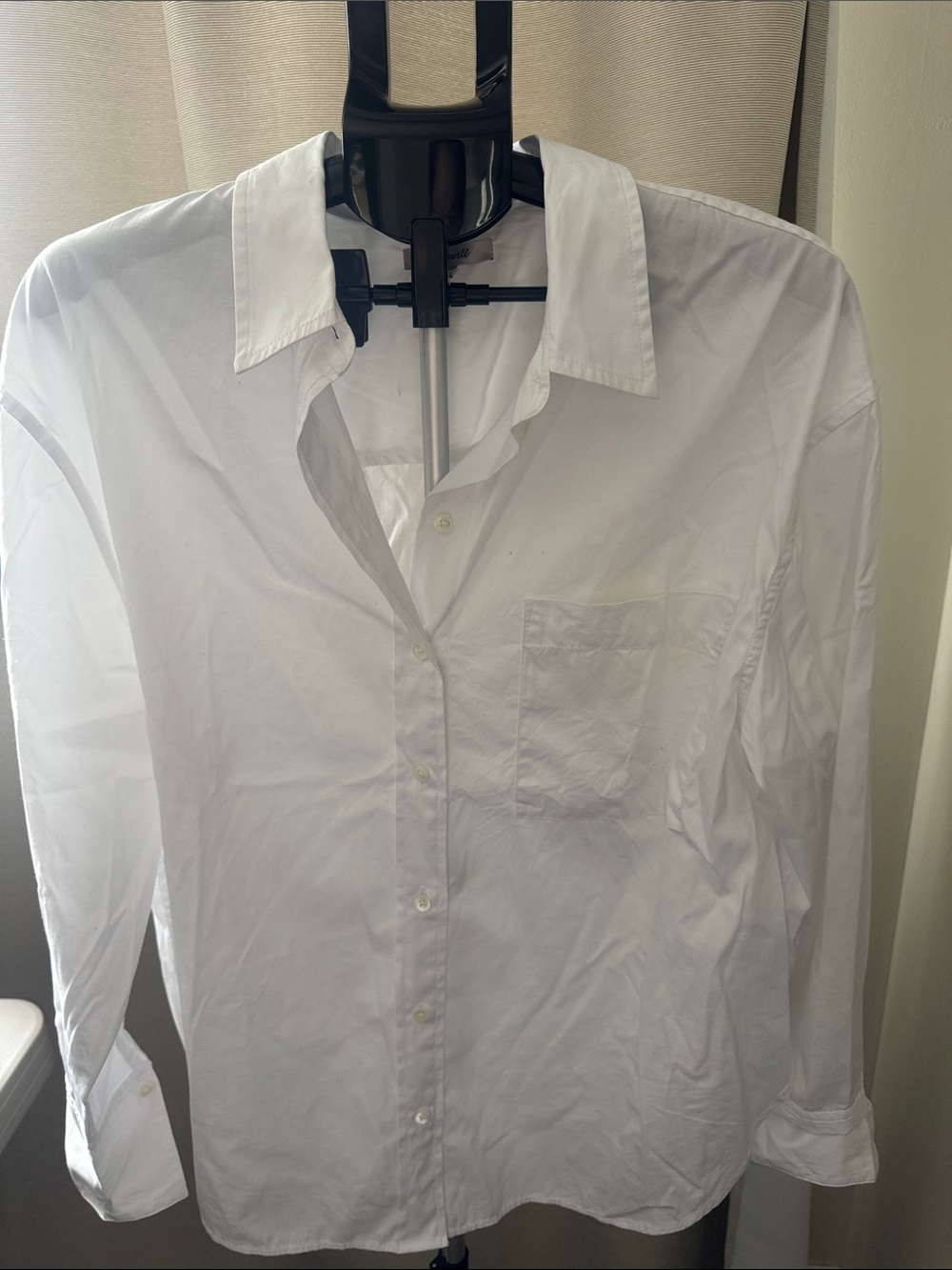 Madewell women's white button down shirt